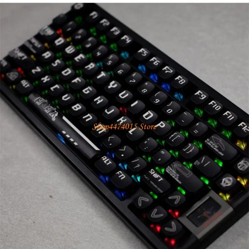 

K1AA 122Key MDA Profile PBT Клюки Установите набор подсветки темы Black Knight Theme