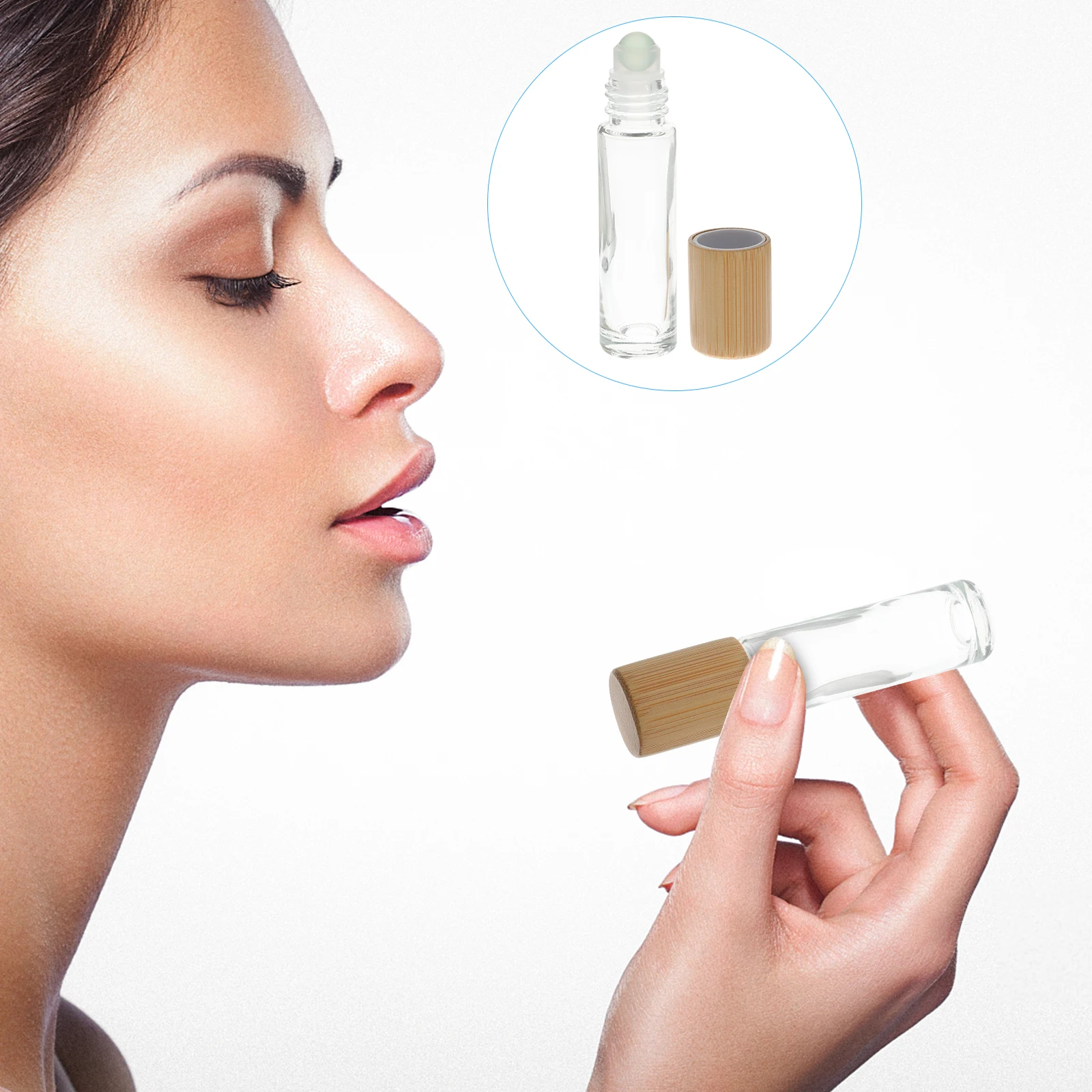

Refillable 10ml Rolling Bottles for Essential Oils 10pcs Glass Liquid Containers Transparent Perfume Dispensers Travel Friendly