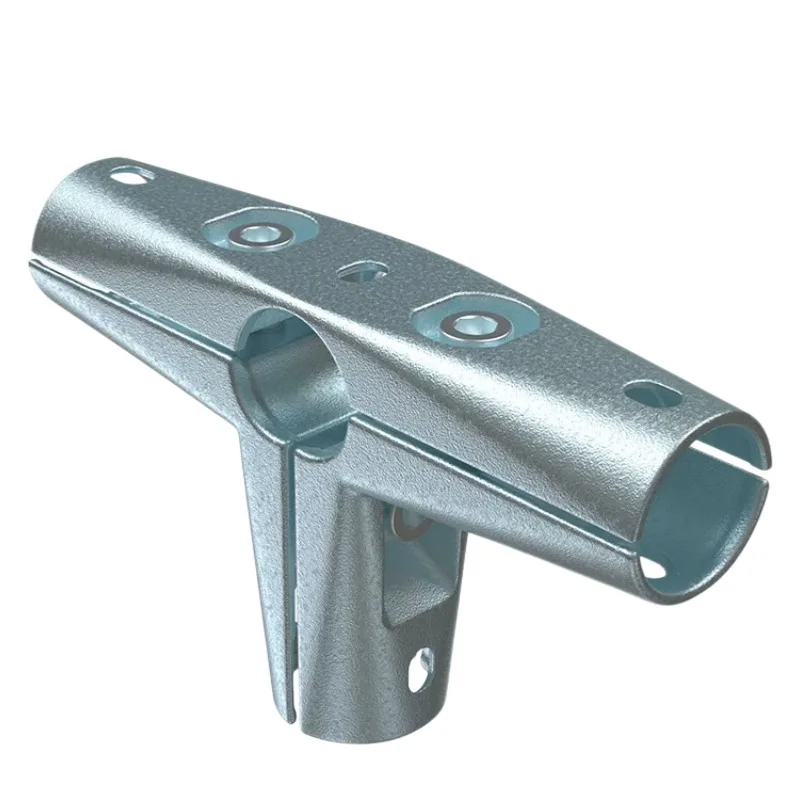 OD 25mm Round Tube Pipe Joint Connector Fixed Parts Landing Airing Rack Single Rod Round Pipe Rack Joint Aluminum Alloy electrop