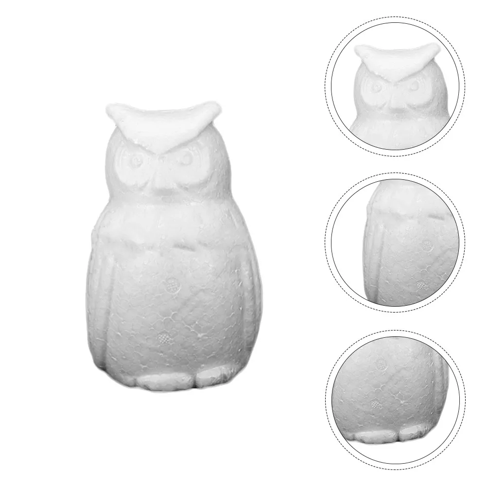 

10Pcs Foam Owl Shape DIY Crafts White Foam Models for Painting Handmade Decorations Party Ornaments Stress Relief DIY Projects