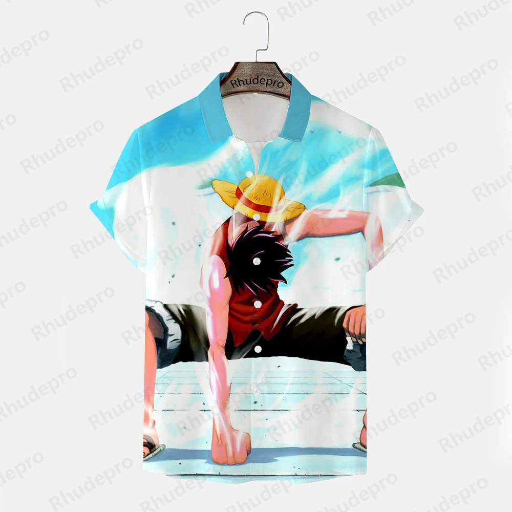 One Piece Shirts Printed Monkey D Luffy Men Roronoa Zoro Cosplay Tops Hip Hop Harajuku Style Trend Men's Anime Gym Fashion New