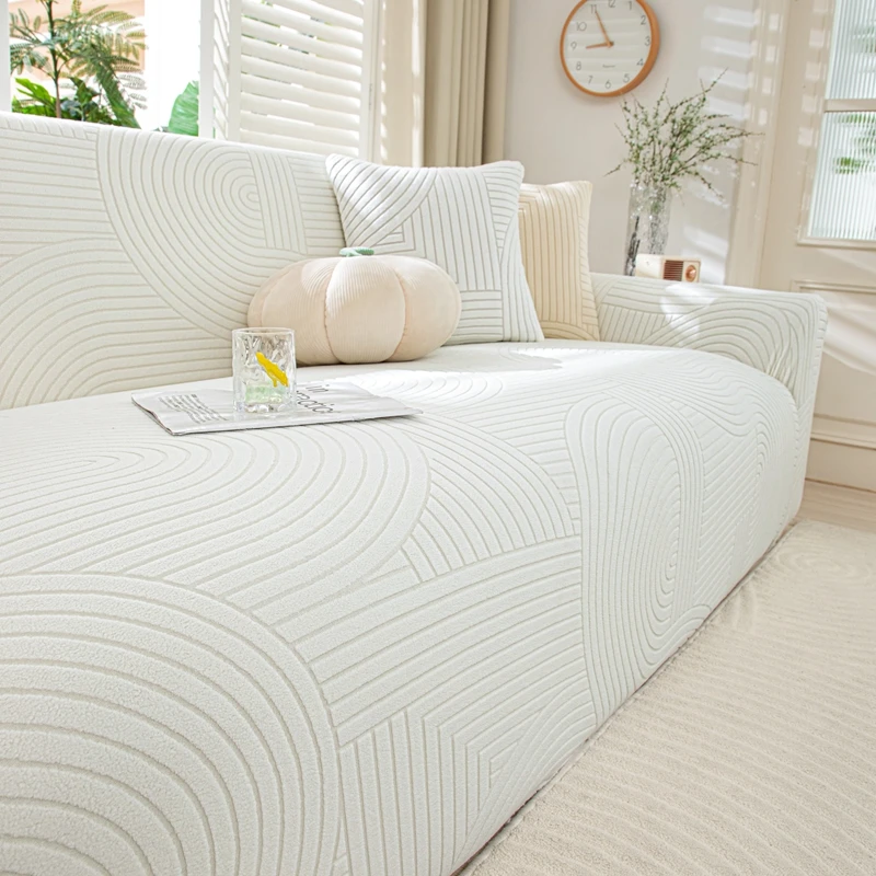 Jacquard Sofa Covers for Living Room Anti Slip Couch Cover Pet Friendly Sofa Slipcover Washable Furniture Protector for Kids 1pc