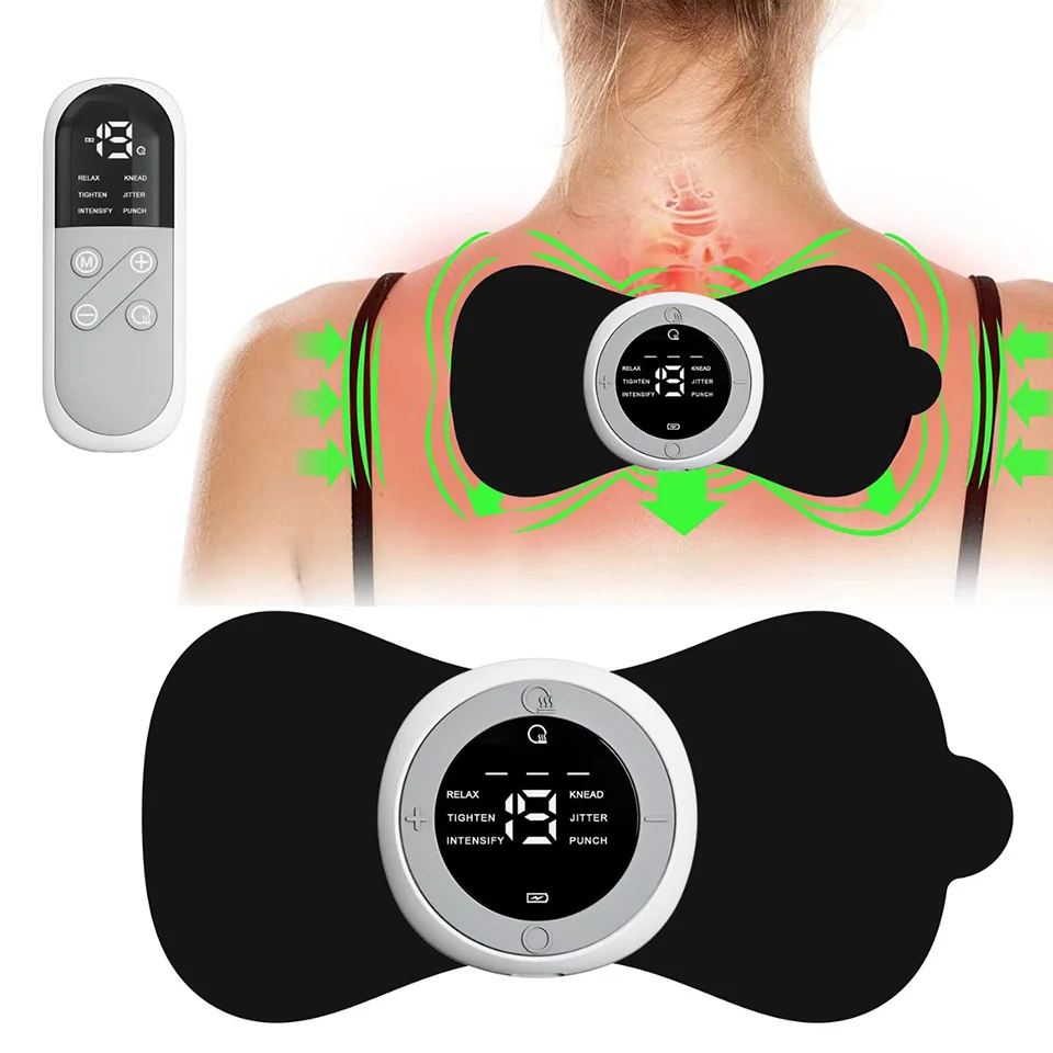 Back And Neck Massage Patch, 3-Speed Heating, Constant Temperature, Hot Apply, Hand Massage, EMS Meridian Massage Instrument