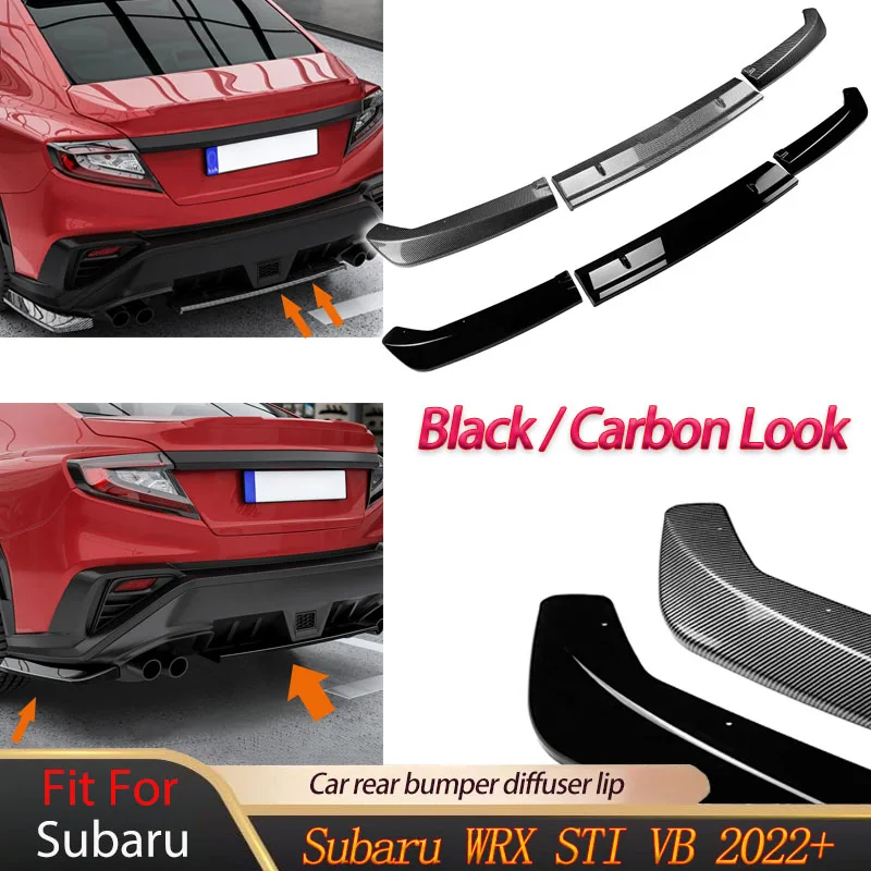 

Car Rear Bumper Diffuser Lip for Subaru WRX STI VB 2022+ Lower Spoiler Splitter Plate Car Accessories Body Kits Tuning Guard