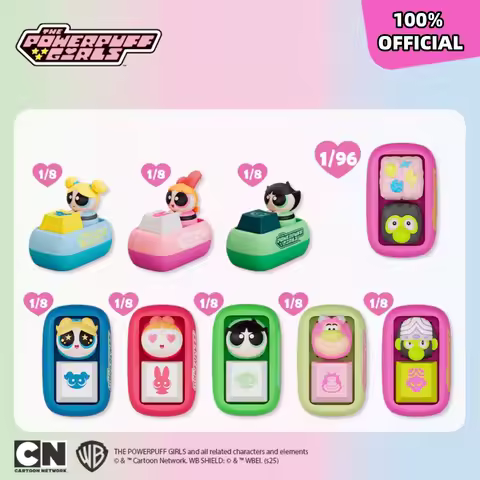 Genuine The Powerpuff Girls Keycap Cartoon Blossom Bubbles Mechanical Keyboard Custom Decorative Keycaps Girls Christmas Gifts