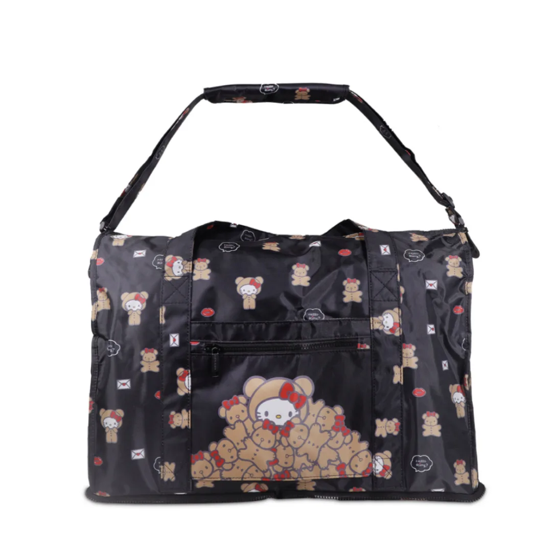 Sanrio Hello Kitty Travel Bag Cute Bear Print Duffel Bag Storage Bag Large Capacity Travel Clothes Foldable Storage Travel Tote