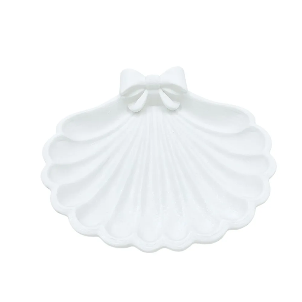 3D Printed 3D Printed Bow Storage Box Bowknot Love Heart Shell Shape Trinket Dish Ring Holder Large Capacity Desktop Organizer