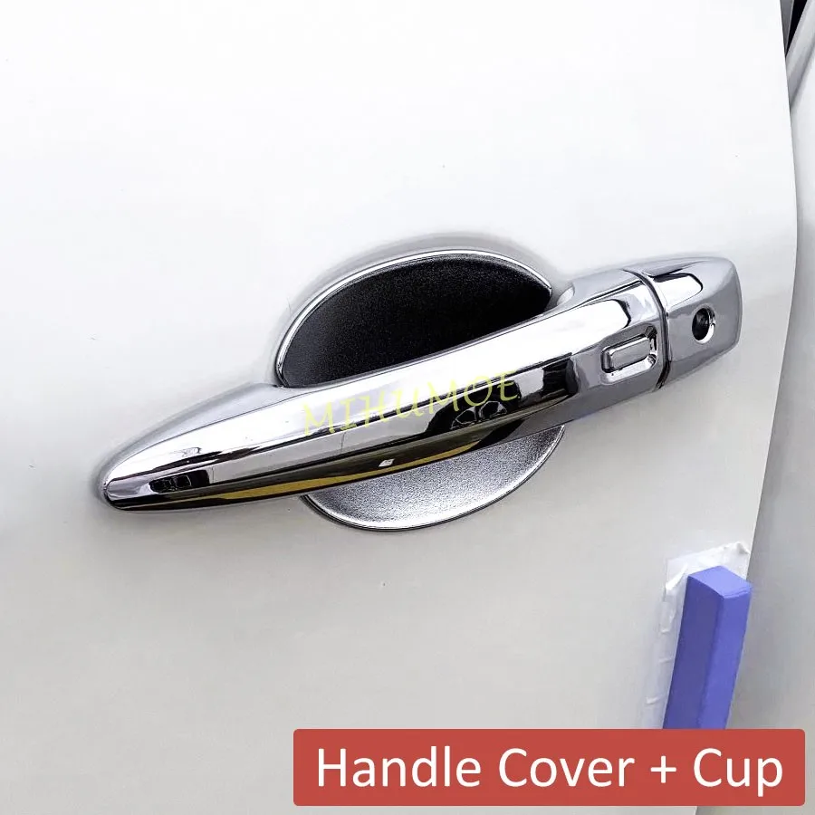 

Chrome Door Handle Cover + Bowl Cup Surrounds Trim Accessories For Nissan Rogue / X-Trail T33 2021 2022 2023 2024 2025