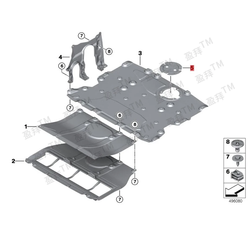 7G1 173 0d7 G11 740 i7G 117 50i X7G 127 30L d Engine compartment shielding Cover Vehicle body equipment