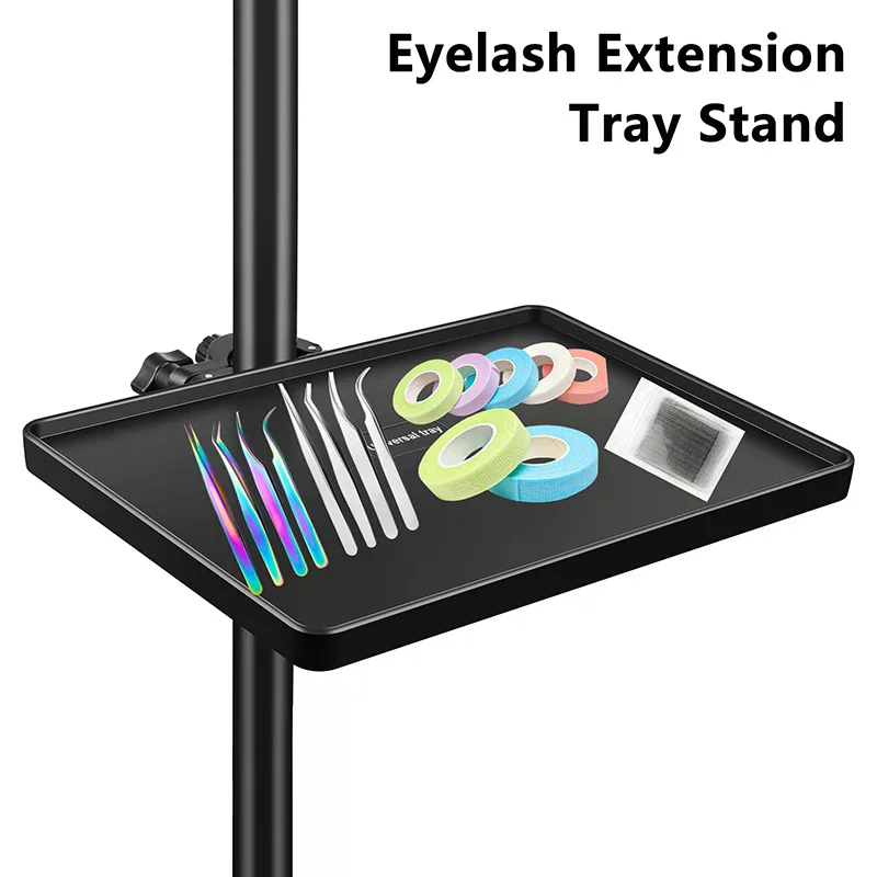 1 Pcs Lash Tools ABS Material Lash Tray Holder Fixed To Moon Light Ring Light Compatible Eyelash Extension Organizer Accessory