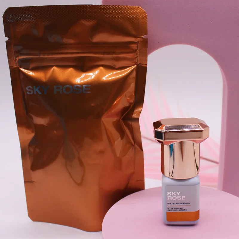 1 Bottle SKY Rose Glue Eyelash Extensions Adhesive Supplies 1s Fast Drying Korea Sky Glue 5ml False Lash Glue Makeup Tools