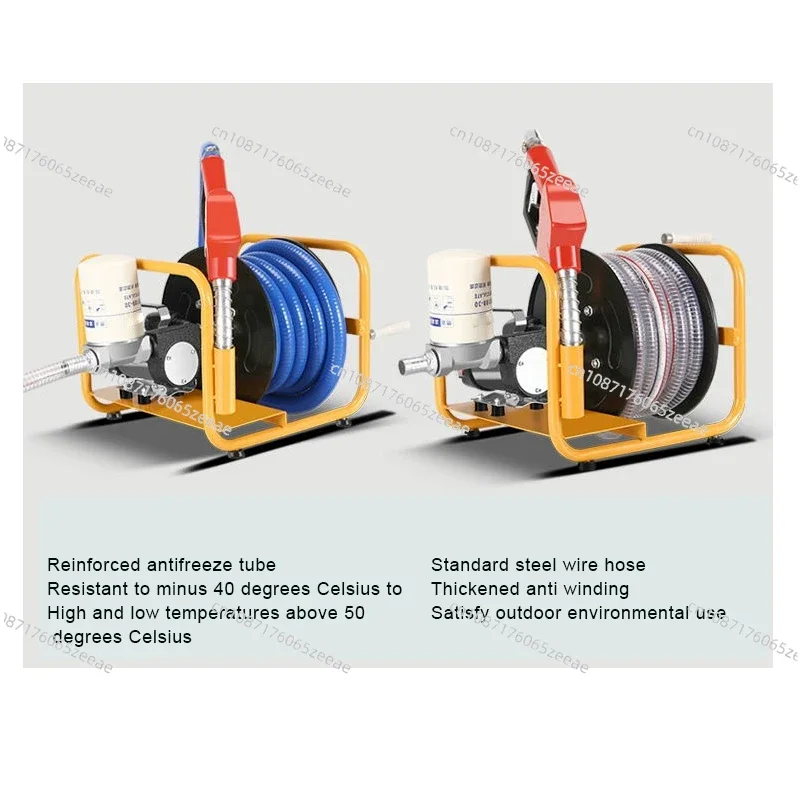 12V24V220V Electric Diesel Oil Pump High Power Automatic Shutdown Oil Pump Metering Refueling Gun Diesel Special