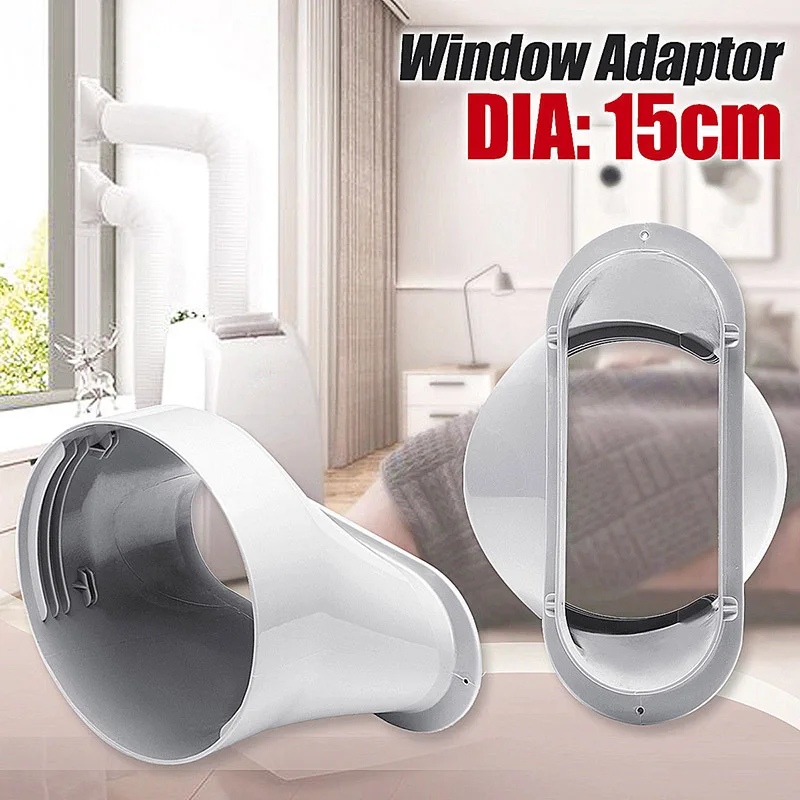Connecteur de tuyau d'échappement de climatiseur ABS, remplacement, interface de tuyau d'échappement de forme ronde, adaptateur de conduit d'échappement