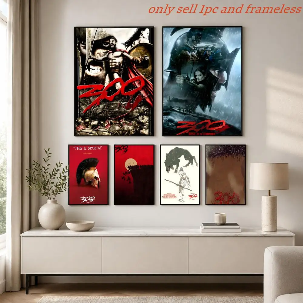 300 Epic Spartan Warriors Poster Prints Cover Painting Wall Art Picture Living Room Home Decor