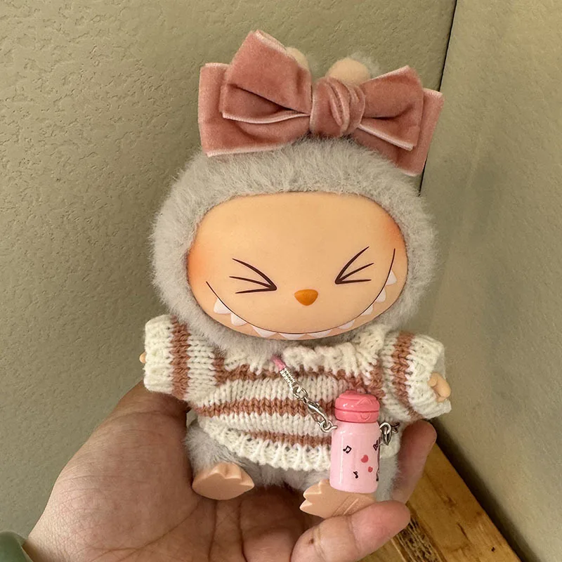 For Labubu First and Second Generation Baby Clothes Labubu Party Doll Fashion Outfit - Overalls Cute Labubu Doll Clothing