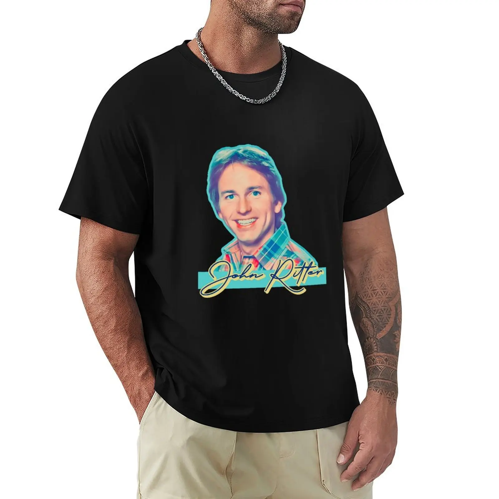 Camiseta de manga corta para trabajo al aire libre de John Ritter, Master of Comedy