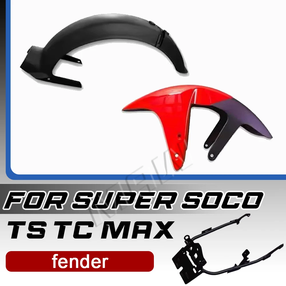 Modified Full Fender Kit Fit Super Soco Vmoto TS TC MAX, OEM Front Rear Mudguard With License Plate Mud Guard Spare Parts