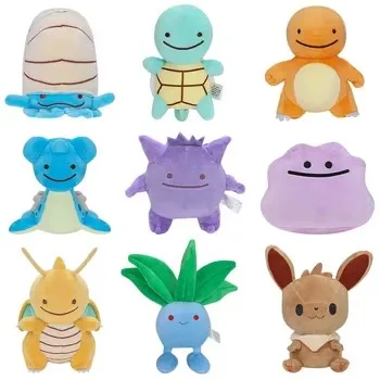 Pokémon Pokopia Dragonite Plush Ditto Transformation Series Plush Toy Charmander Mimikyu Eevee Oddish Ditto Magnemite Lapras Toy