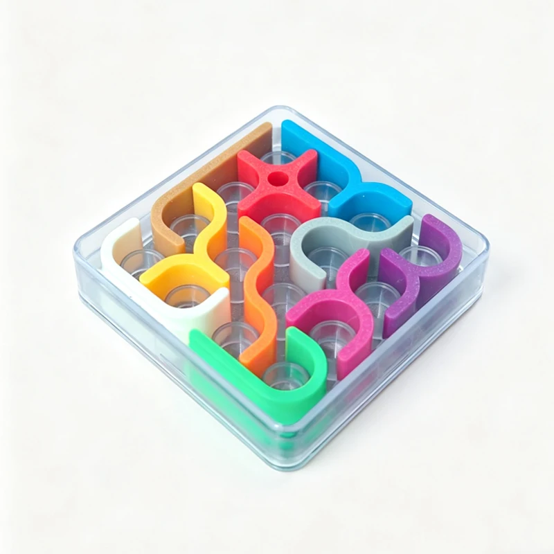 Creative Crazy Curves Puzzle Geometric Line Matrix IQ Challenges Logical Thinking Brain Teaser Educational Toys For Kids Adults