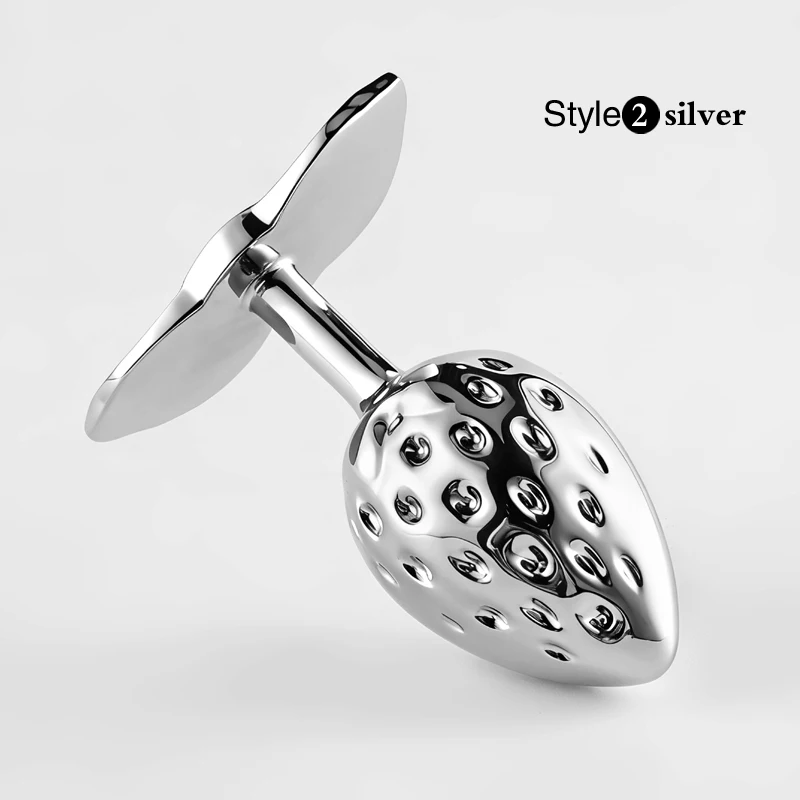 1PCS Strawberry Shaped Metal Anal Plug, Butt Plug, Dildos, Adult Women Toys, Adult Men Toys, Adult Pleasure, Sexual Wellness 6