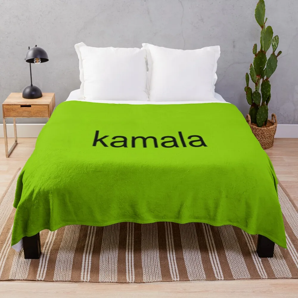 

Kamala Harris: Brat 2024! Throw Blanket Bed linens Sofas Blankets