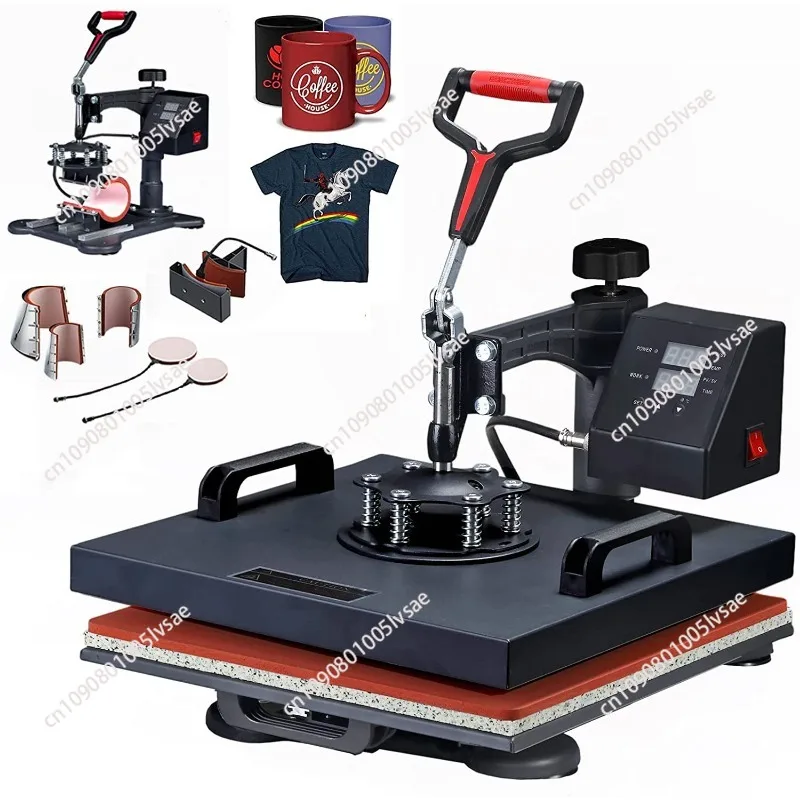 

Advanced New Design 8 In 1 Combo Heat Transfer Machine,Sublimation Heat Press Machine For Plate/Mug/Cap/TShirt /Phone Case
