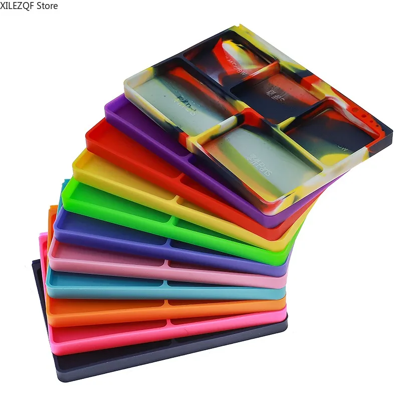 XILEZQF Silicone Parts Tray & Tool Stand - Non-Slip Organizer for RC Car/Truck Hardware, Screws & Small Accessories