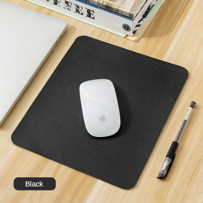 Tapis de souris antidérapant en cuir PU, pour jeu, ordinateur de bureau, étanche, anti-rayures, pour Macbook Air, Samsung, Lenovo