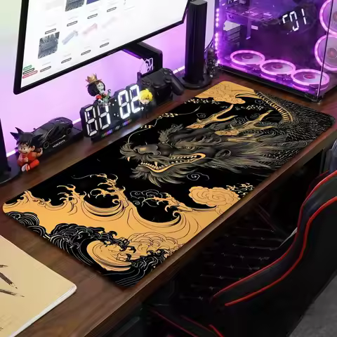Japanese Art Dragon Mouse Pad Gaming XL Home New HD Mousepad XXL Keyboard Pad Non-Slip Office Carpet Laptop Mice Pad Mouse Mat