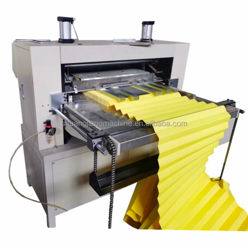 High Efficient Full-Auto CNC Knife Paper Pleating Production Line Cabin Filter Round-trip Paper Folding Machine