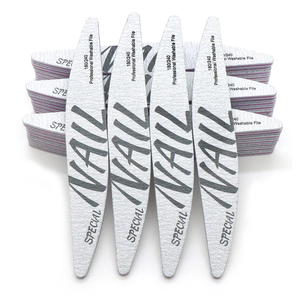 

25/50 шт. двусторонняя пилочка для дизайна ногтей 180/240 зернистость многоразовые пилочки набор принадлежностей для ногтей для профессиональных маникюрных инструментов товары для ногтей