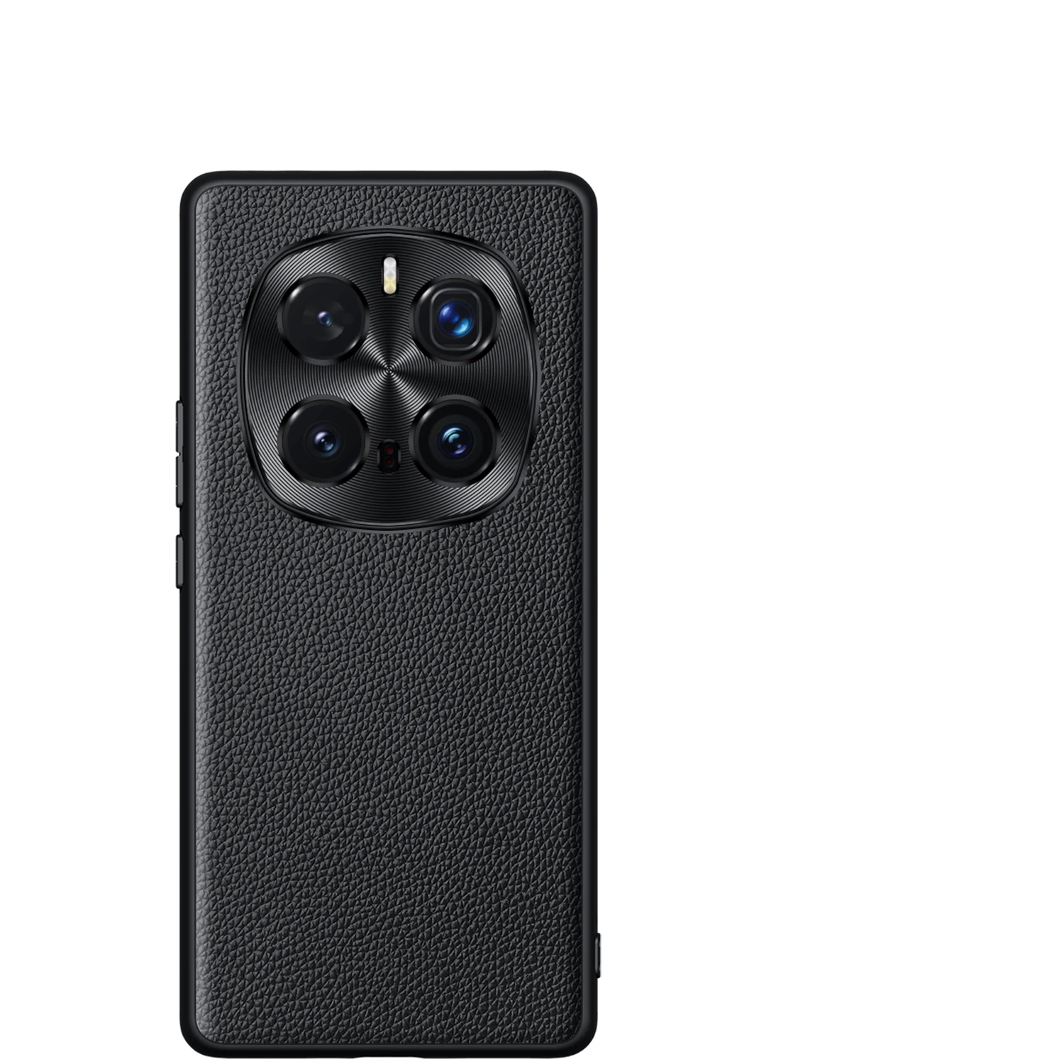 

Чехол из натуральной кожи с узором личи для Honor Magic7 Magic6 Magic5 Pro Ultimate Lite, металлическая защита объектива, противоударная задняя крышка