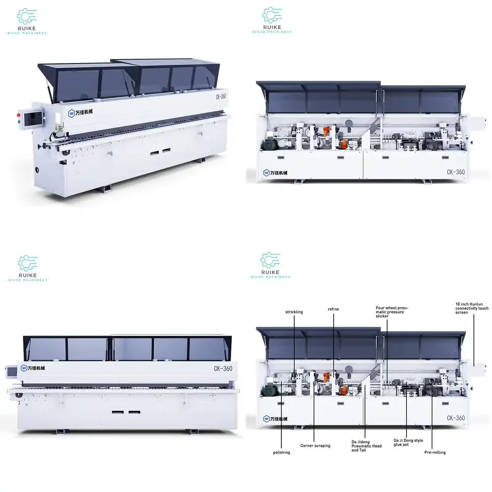 WANJIA CK360 Fully Automatic EVA Glue Edge Banding Machine with Soft Forming Pre-Milling Function