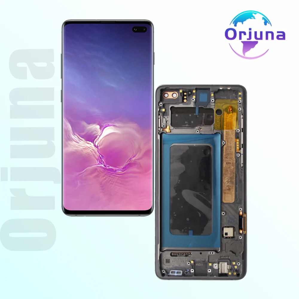 Tested Display For Samsung S10+ LCD Display Touch Screen Digitizer Assembly For Samsung S10 S10Plus G973 SM-G975 TFT LCD Display