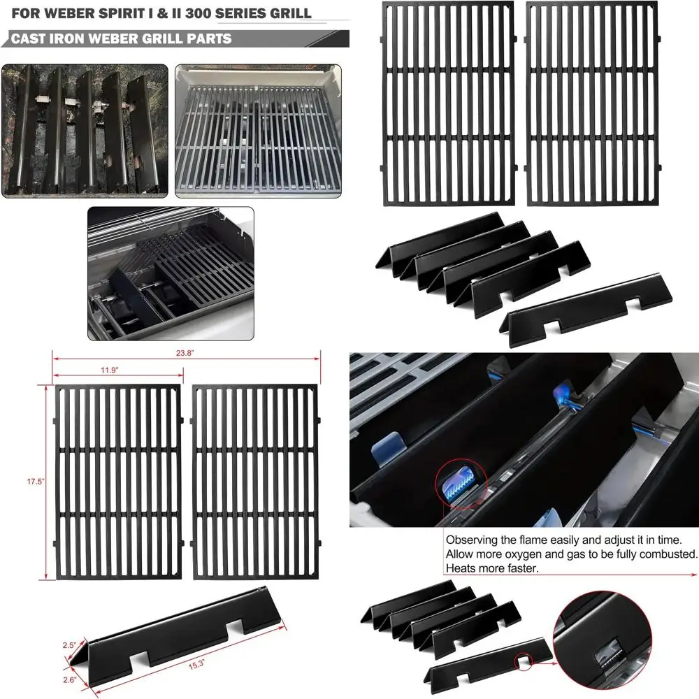 

Replacement Grill Parts for Spirit Series: Flavorizer Bars and Grill Grates