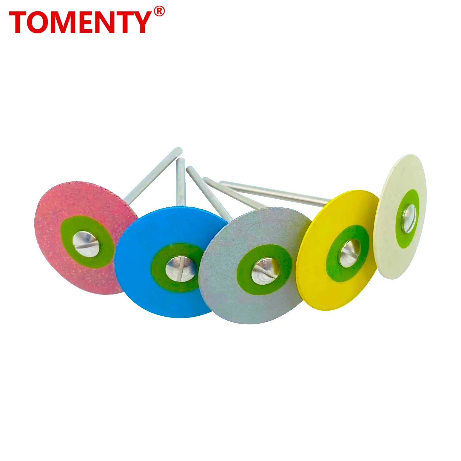 

Tomenty Dental Rubber Diamond Polisher Wheel Disc For Porcelain Zirconia Restorations 26mm Dental Lab Polisher