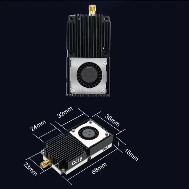 

AKK Alpha 16 Professional-Grade 5.8G 16W FPV Video Transmitter Ultra Long Range for Industrial Receivers Transmitters