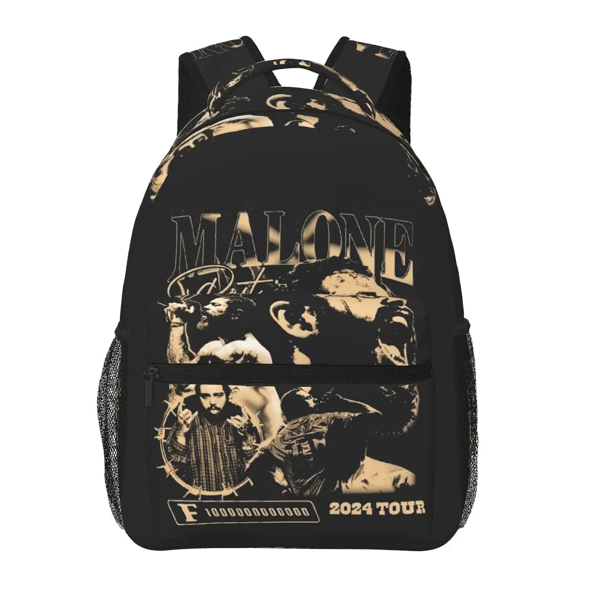 Post Malone European And American Street Rock Rapper Portrait Backpacks Boys Girls Bookbag School Bags Rucksack Shoulder Bag