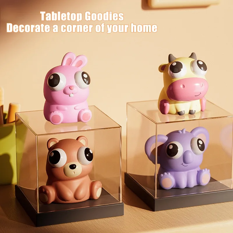 Pop Eye presser dessin animé animaux jouets sensoriels amusant Fidget soulagement du Stress anxiété presser bulle jouets cadeaux pour enfants adultes