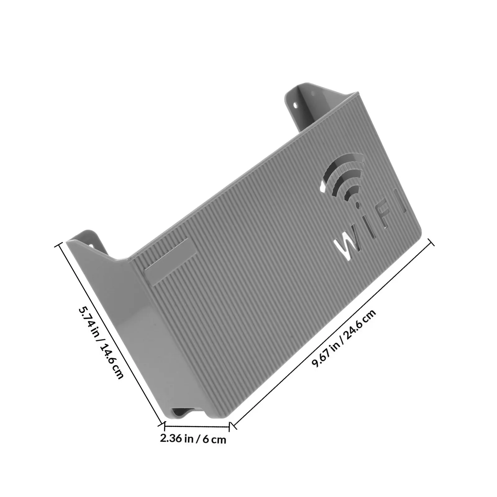 Wall Mounted Router Storage Box Heavy Duty PP Material Large Capacity Smooth Finish for Home Office Cable Management and Router