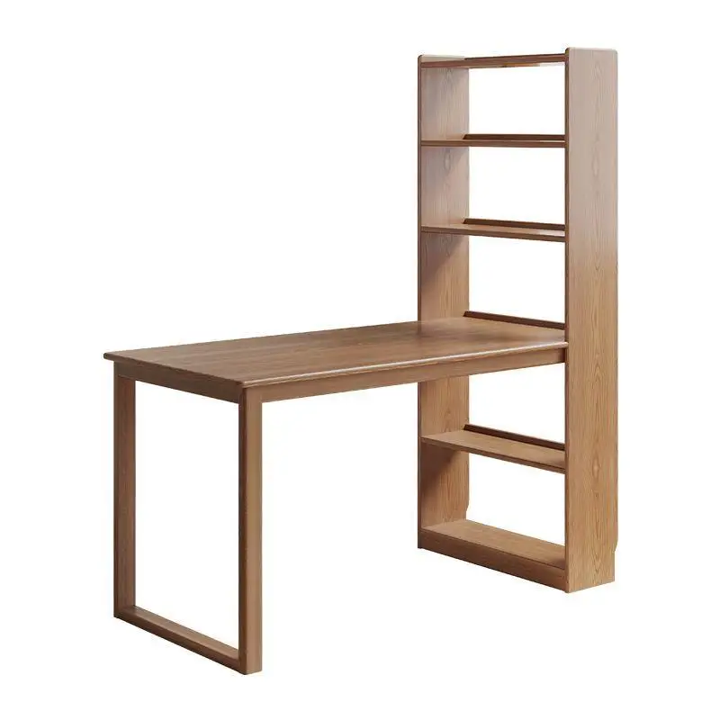 Nordic retro solid wood desk, medieval style study writing desk, home computer desk