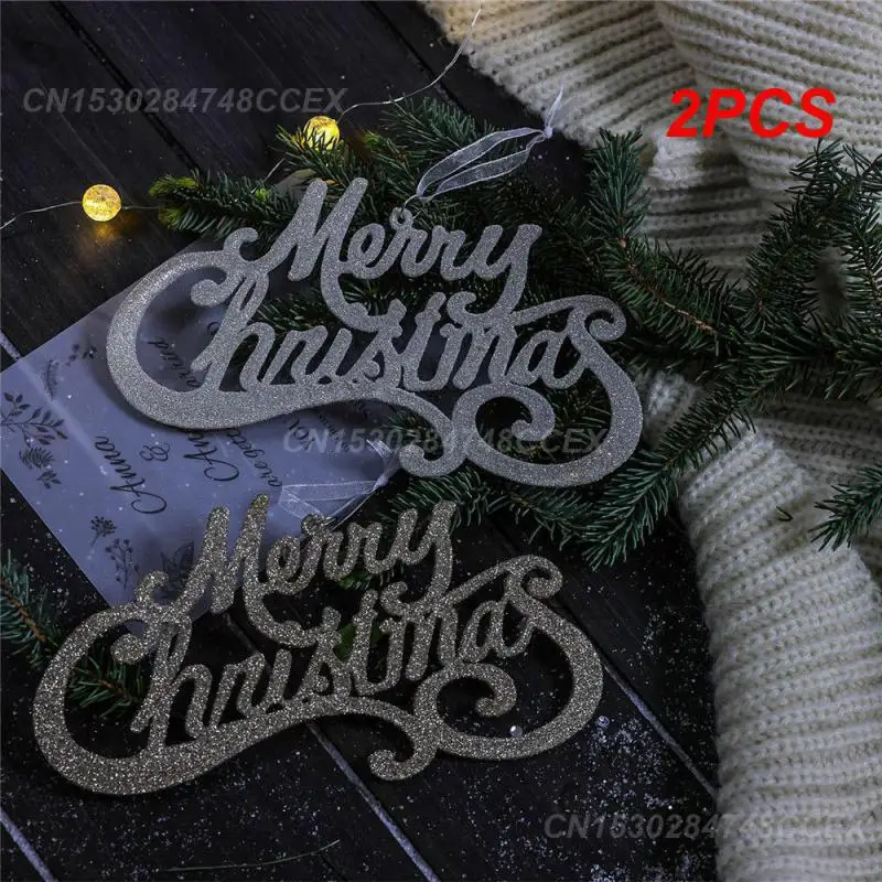 2PCS Christmas Tree Decoration Widely Used Thickening Fashionable Charming Holiday Gifts Luminous Letter Pendant