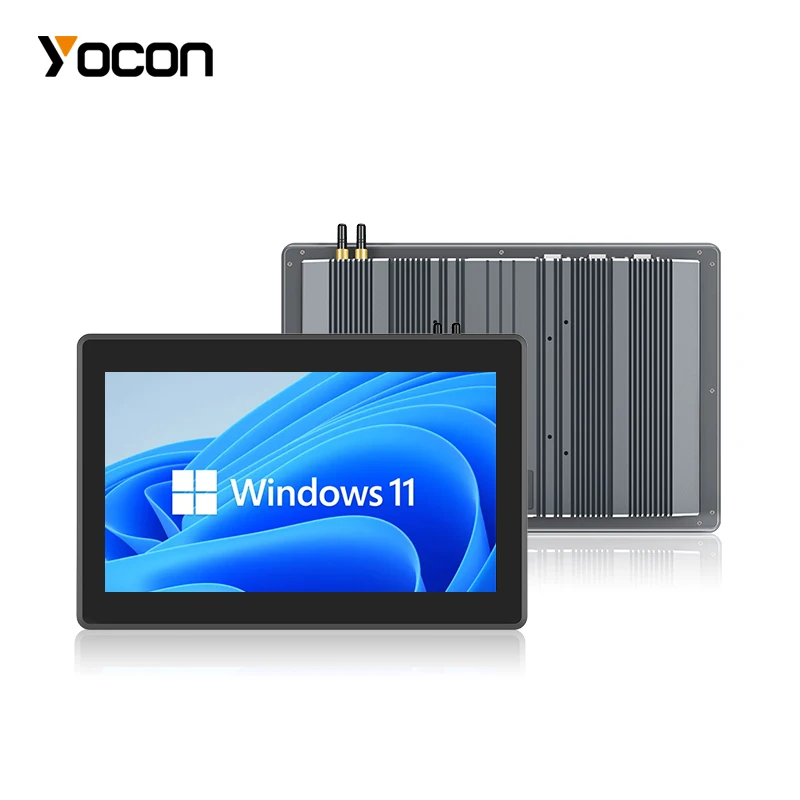 13.3 Inch Embedded Panel PC All in One Capacitive Touch PC Win OS RS232 RJ45 Screen IP65 Waterproof Fully Enclosed PC
