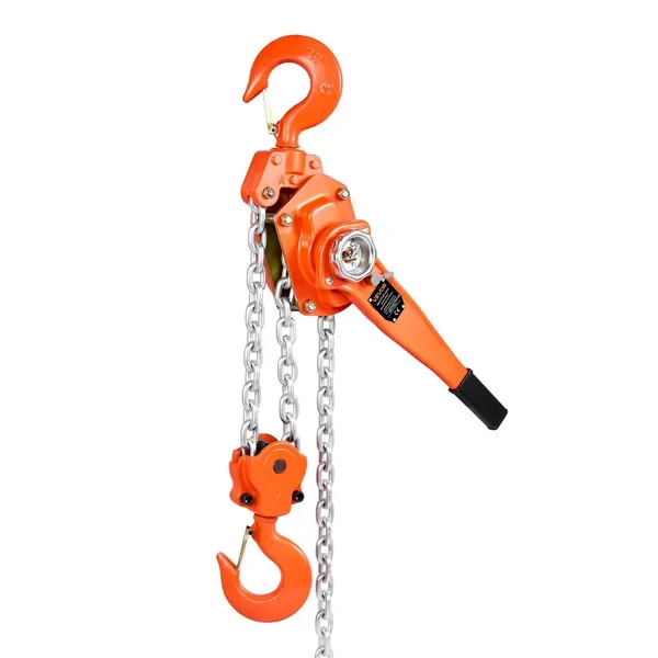 

Manual Lever Chain Hoist, 6T 13200LBS Capacity Heavy Duty Come Along, 20FT Lift G80 Alloy Steel Chain With Dual Pawl