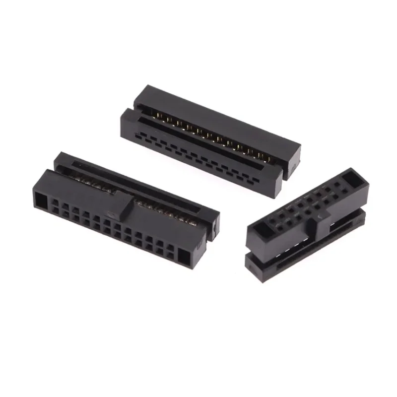 10 قطعة/الوحدة 1.27 مللي متر الملعب IDC أنثى رأس المقبس كابلات الموصلات مختلف دبوس خيارات 6P إلى 50P FC موصل للإلكترونيات
