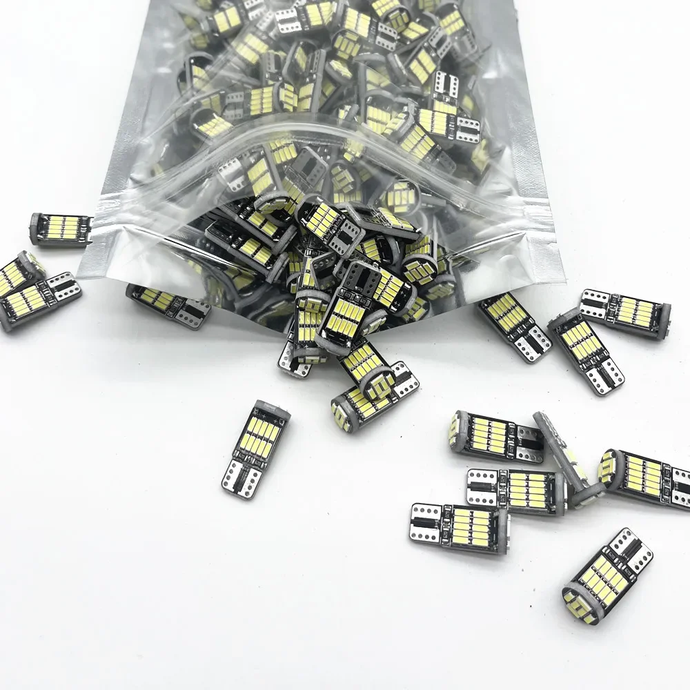 Wholesaale CANBUS T10 26SMD 4014Chips T10 Led 194 501 White Signal Lamp Dome Reading Clearance Lights Car Interior Lights