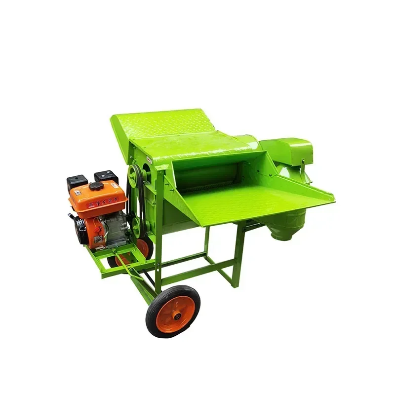 Home Electric Modern Rapeseed Wheat Thresher Agricultural Soybean Sorghum Sesame Rice Threshing Machine Full Feeding Wheat Thre
