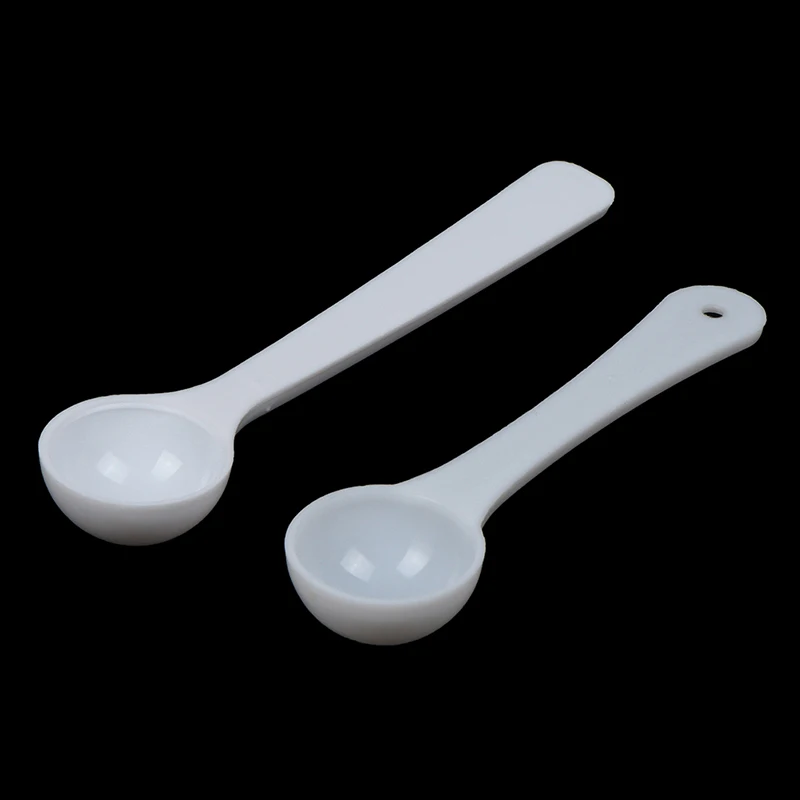 20PCS 1g Plastic 1 Gram Scoops/Spoons For Food/Milk/Medcine Measuring Spoons Accessoire Cuisine Мерная Ложка Little Spoon