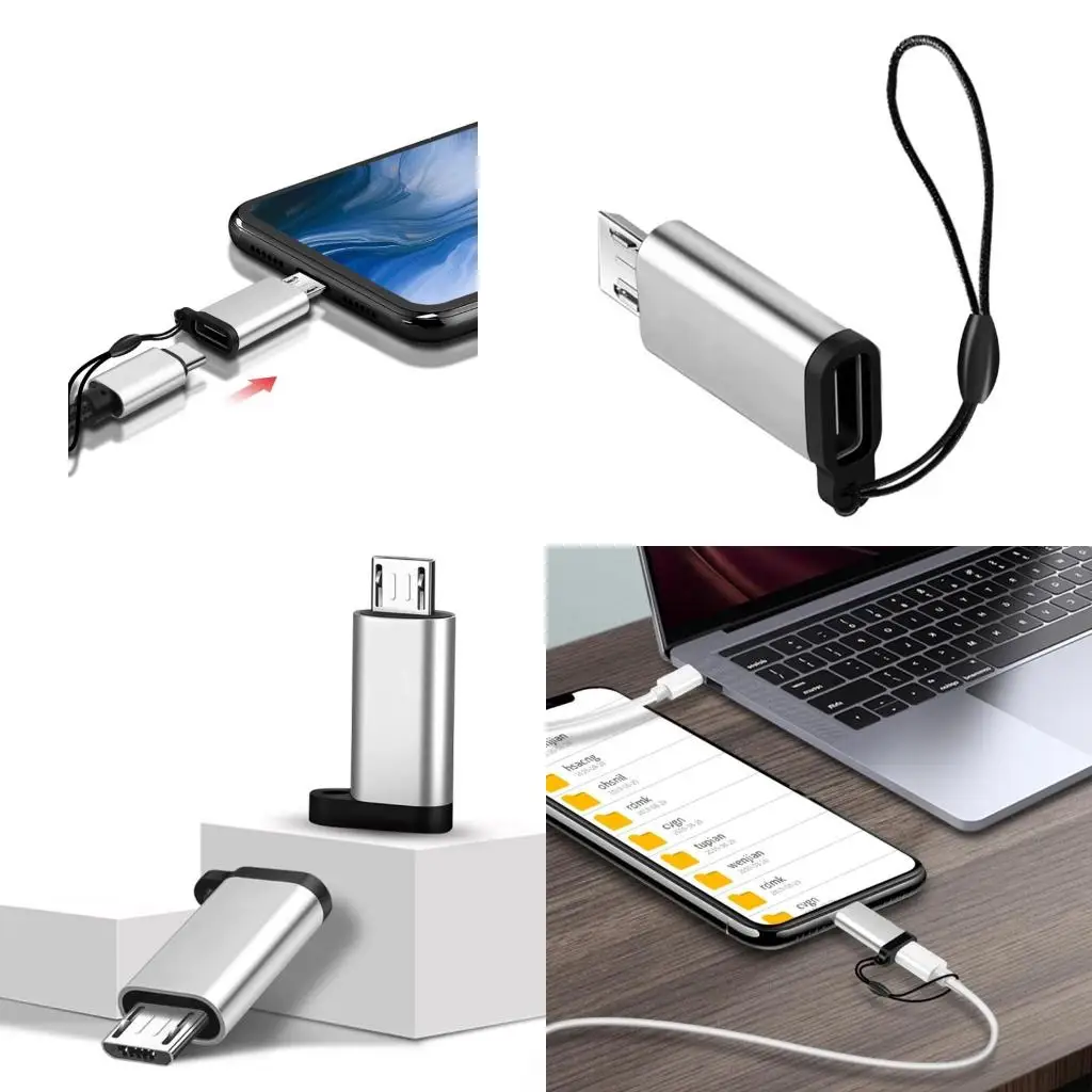 USB Type C Female To Micro USB Male Adapter Connector Type-C Micro USB Charger Adapter For Xiaomi Redmi Huawei Phone Converter