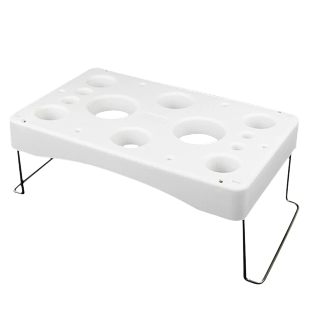 

Stainless Steel Piping Bag Holder Cake Decoration Tool Baking Pastry Storage Rack Stand Multiple Holes Leak Proof Buttercream